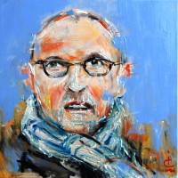“Brian”. portrait on porcelain tile. SOLD
