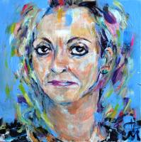 “Adela”. Portrait of a friend. Portrait on canvas. SOLD